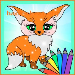 Flower Magic Color-kids coloring book with animals icon