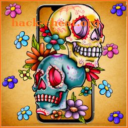 Flower Smoke Skull Theme icon