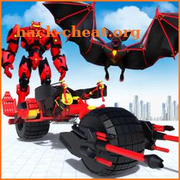 Flying Bat Robot Bike Transforming Robot Games icon