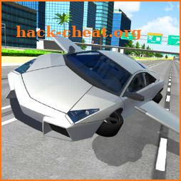 Flying Car City 3D icon