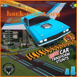 Flying Car Transform Stunts Bike Racing Game icon