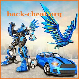 Flying Falcon Robot Car Transforming Game icon