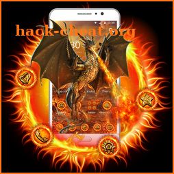 Flying Fire Dragon Theme icon