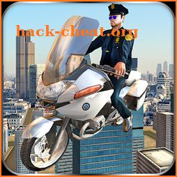 Flying Police Bike Rider 2016 icon