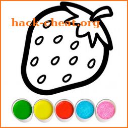 Fruits and Vegetables Coloring Game for Kids icon