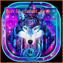 Galaxy Fierce Wolf Keyboard Theme icon