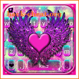 Galaxy Heart Wings Keyboard Theme icon