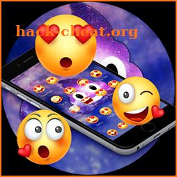 Galaxy Lovely Funny Emoji Theme icon