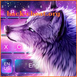 Galaxy Night Wolf keyboard icon