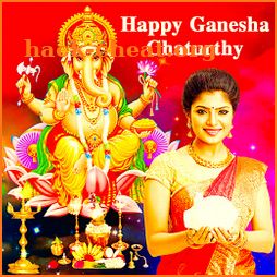 Ganesh Chaturthi photo frame 2020 : Dp Maker icon