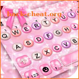 Girly Pink Pearl Keyboard Theme icon