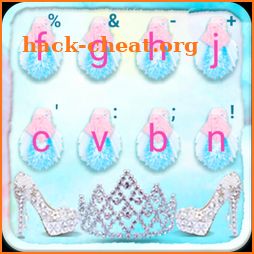 Glass Slipper Girly Keyboard Theme icon