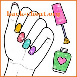 Glitter Nail Coloring Book icon