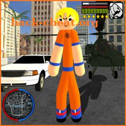 Goku Super Stickman Rope Hero Saiyan Legend Wars icon