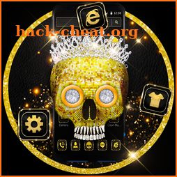 Gold Diamond Crown Skull Theme icon