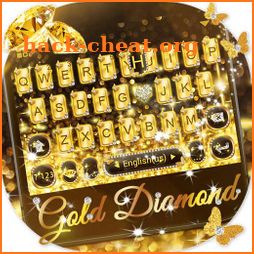 Gold Diamond Keyboard Theme icon