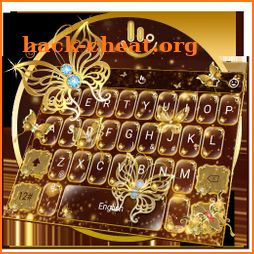 Golden Butterfly Keyboard Theme icon