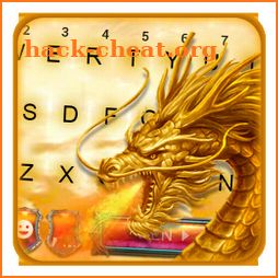 Golden Dragon Flame Keyboard Theme icon