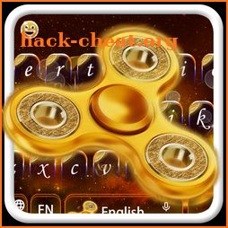 Golden Fingertip spinning gyro Keyboard Theme icon