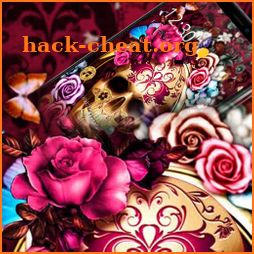 Golden Rose Cool Skull Theme icon