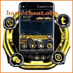 Golden Sport Car Launcher Theme icon