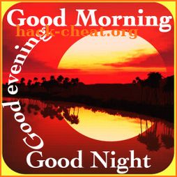 Good morning evening night messages and images Gif icon