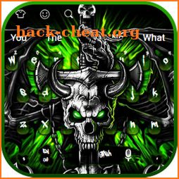 Gothic Metal Graffiti Skull Keyboard Theme icon