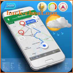 GPS Voice Route & Weather Maps, Live Speed Camera icon