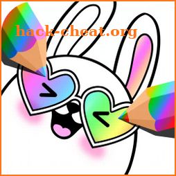 Gradient Kawaii Coloring Book icon