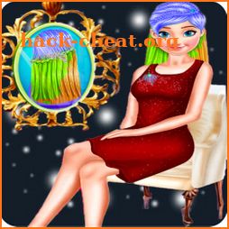 Hair salon girl hairdressing princess magic world icon