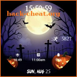 Halloween Moon Watch Face icon