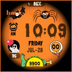 Halloween Pumpkin Bat & Ghosts icon