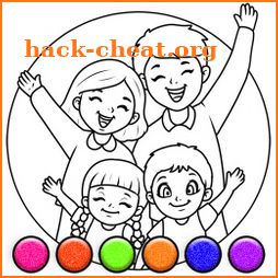 Happy Family Coloring Game icon