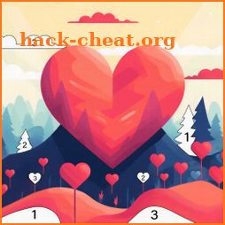 Heart Love Color By Number icon