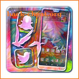 Hippie Galaxy Bird Launcher Theme icon