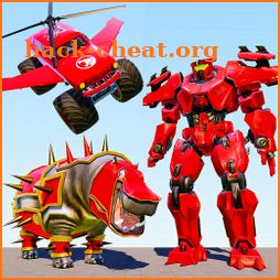 Hippo Robot Transform Monster Truck Robot Games icon