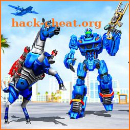 Horse Robot Transform Game: Police Plane Transport icon