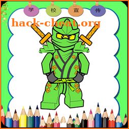 How to color ninjago LEGO icon