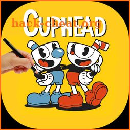 How to draw cuphead characters icon