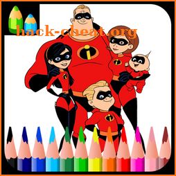 Incredibles 2 Coloring Book icon