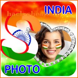 Indian Flag Text Photo Frame icon