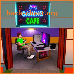 Internet gaming cafe simulator icon