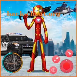 Iron Stickman Rope Hero City Gangstar Mafia icon