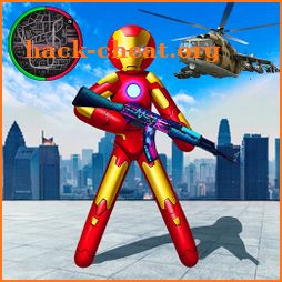 Iron Stickman Rope Hero War Gangstar OffRoad icon