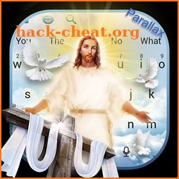 Jesus Christ Glowing Parallax keyboard icon