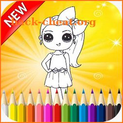 Jojo Siwa Dolls Coloring Book icon