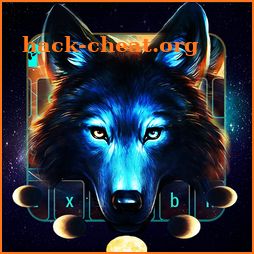 Keyboard mystical wolf icon