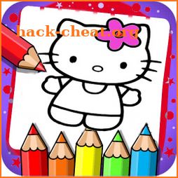 Kitty Coloring Book and game icon