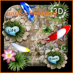 Koi Fish 3D Keyboard Theme With Animation 🐟 icon