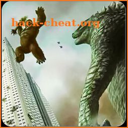 Kong City vs Kaiju Godzilla 3D icon